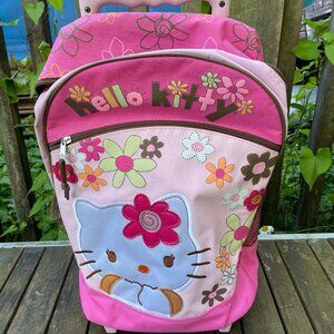 Hello Kitty Trolley Luggage Bag Vintage 2007